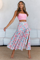 Picnic In The Summer Maxi Skirt Pink
