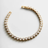 Kali Tennis Bracelet - Gold/Pavé