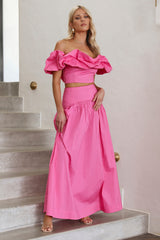SEVEN WONDERS Savannah Maxi Skirt Pink