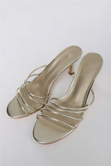 The Quinn Heels Gold PU