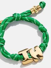 Knotty Initial Custom Bracelet - Bright Green Double Letters