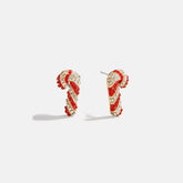 Holiday Twist Candy Cane Stud Earrings - Candy Cane