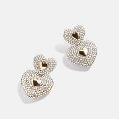Haven Earrings - Gold/Pavé