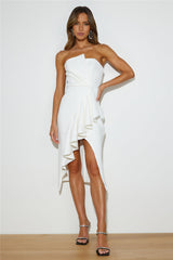 Wedding Szn Midi Dress White
