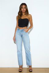 Sparks Joy Crop Top Black