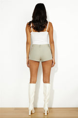 LIONESS Lion's Den Mini Shorts Sage