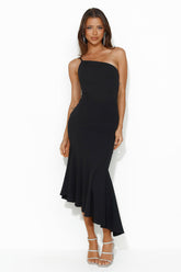 Find Me Partying Midi Dress Black