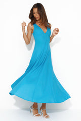 Dusk Soiree Midi Dress Blue