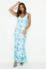 Paint Me Maxi Dress Blue