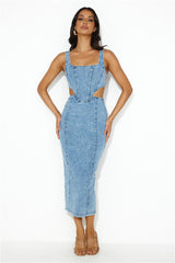 Made To Measure Midi Dress Denim