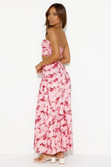 Escaping Reality Maxi Skirt Pink