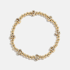 Gold/Pavé Repeating Initial Pisa Bracelet - G
