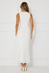 Sparkling Sea Maxi Dress White