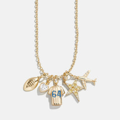 Jersey Custom Cluster Charm - Blue
