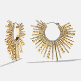 Jaskamal Earrings - Gold/Pavé