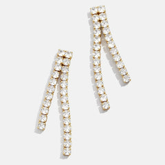 Frankie 18K Gold Earrings - Gold/Pavé