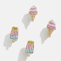 I Scream, You Scream Kids' Earring Set - Popsicle