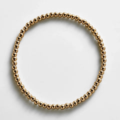 Gold Pisa Bracelet - 3MM Beads