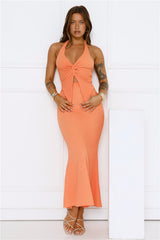 Cloudscape Halter Top Orange