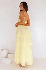 One True Love Maxi Dress Yellow