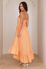 Style Anywhere Midi Dress Orange
