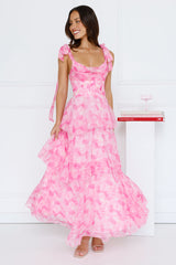 Petals In The Wind Maxi Dress Pink