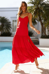 SEVEN WONDERS Dixie Maxi Dress Fire