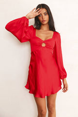 Open Your Eyes Dress Red