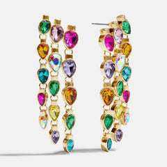 Jingle Lady Statement Earrings - Christmas Lights