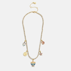 Happy Hanukkah Kids' Charm Necklace - Menorah