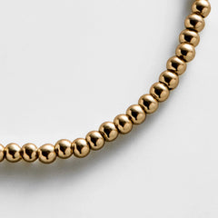 Gold Pisa Bracelet - 3MM Beads