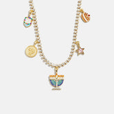 Happy Hanukkah Kids' Charm Necklace - Menorah