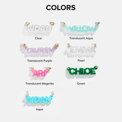 Kids' Custom Nameplate Necklace - Kids' Cable Chain