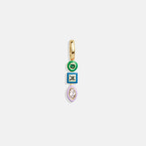 Jeweled Cluster Charm - Multi/Gold