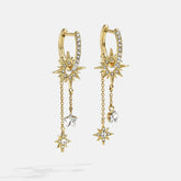 Galaxy Earrings - Gold/Pavé