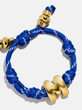 Knotty Initial Custom Bracelet - Cobalt Single Letter