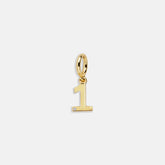 Gold Number Cluster Charm - 1