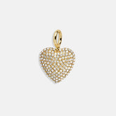 Heart Cluster Charm - Heart Puffy Pave