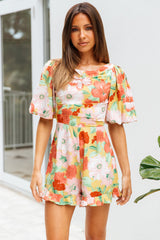 Why So Faded Romper Floral