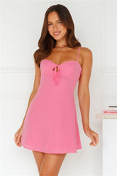 Beach Day Mini Dress Pink