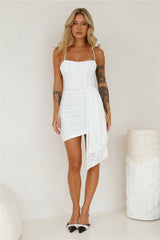 Splash Of Sass Lace Mini Dress White