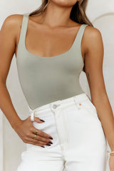 BASE Everyday Staple Singlet Top Sage
