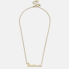 Kids’ Custom Nameplate Necklace - Cursive