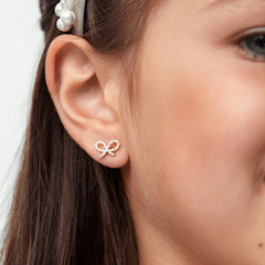 Greatest Gift 18K Gold Kids' Earrings - Bow