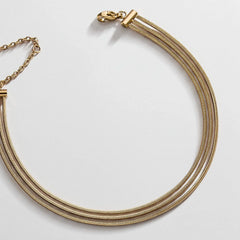 Gemma Waterproof Layered Anklet - Gold