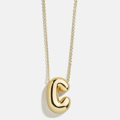 Kids' Bubble Initial Necklace - Gold