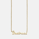 Kids’ Custom Nameplate Necklace - Cursive