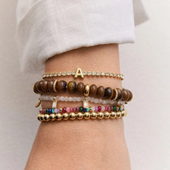 Gold Pisa Bracelet - 5MM Beads