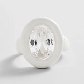 Joy Pop Cubic Zirconia Ring - Clear/White