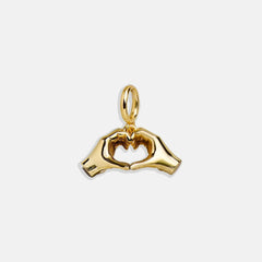 Heart Cluster Charm - Heart Hands